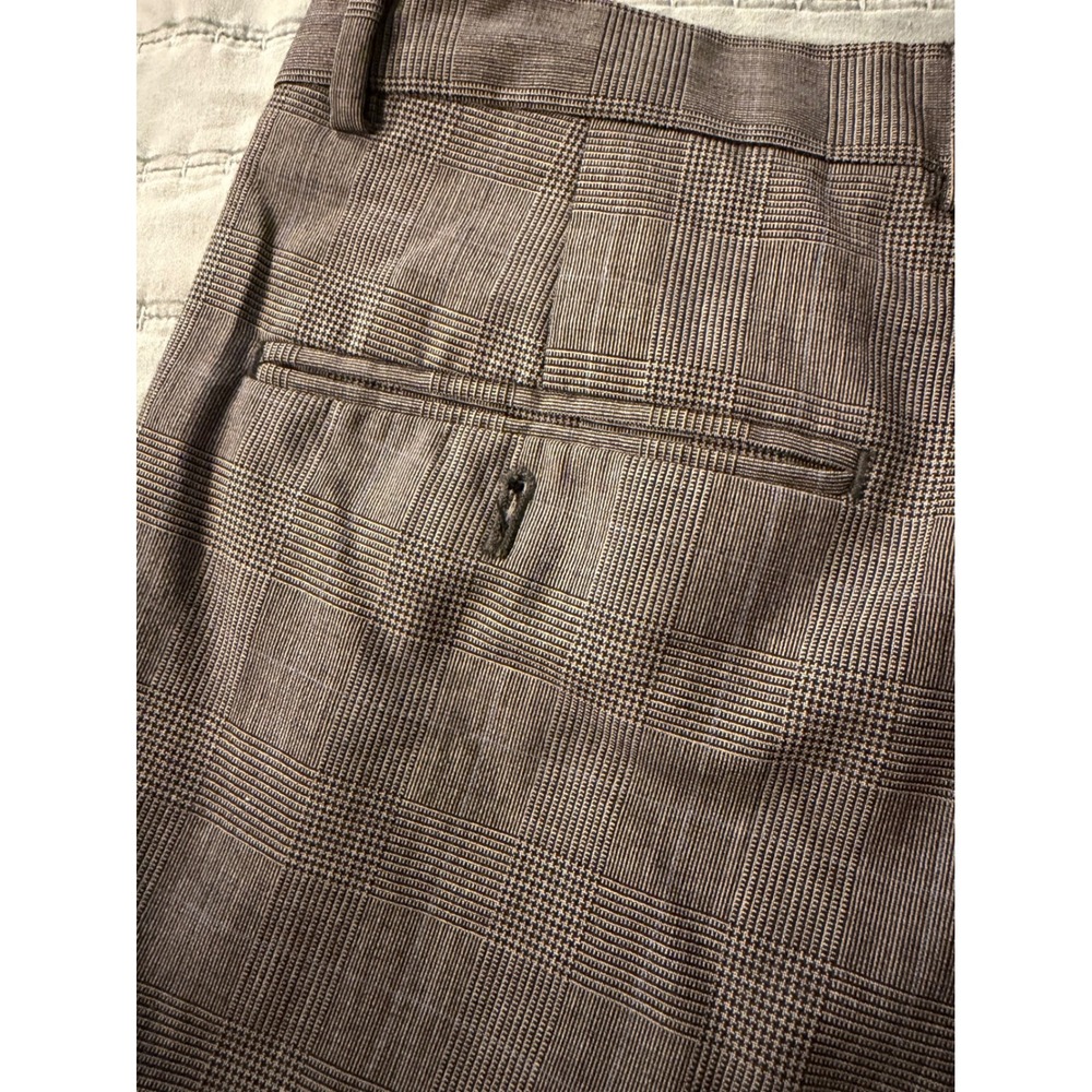 Jos. A. Bank Mens 42L Grey Glen Plaid 100% Wool 2-Piece Suit Pleated Pants 36L - Picture 11 of 12